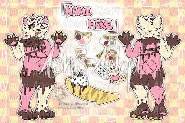 Banana Split Kitty- $35